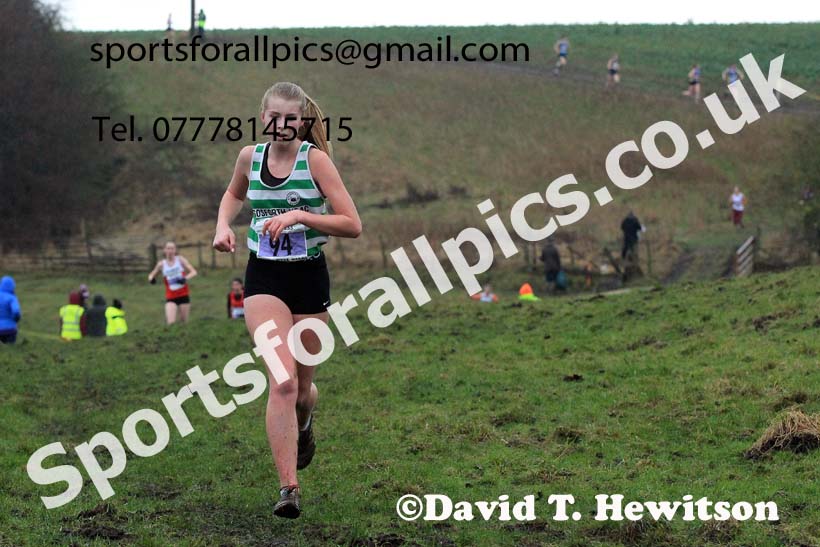 Womens under-17s and under-20s 2022 North Eastern Harrier League, Thornley Farm, Peterlee, County Durham. Photo: David T. Hewitson/Sports for All Pics